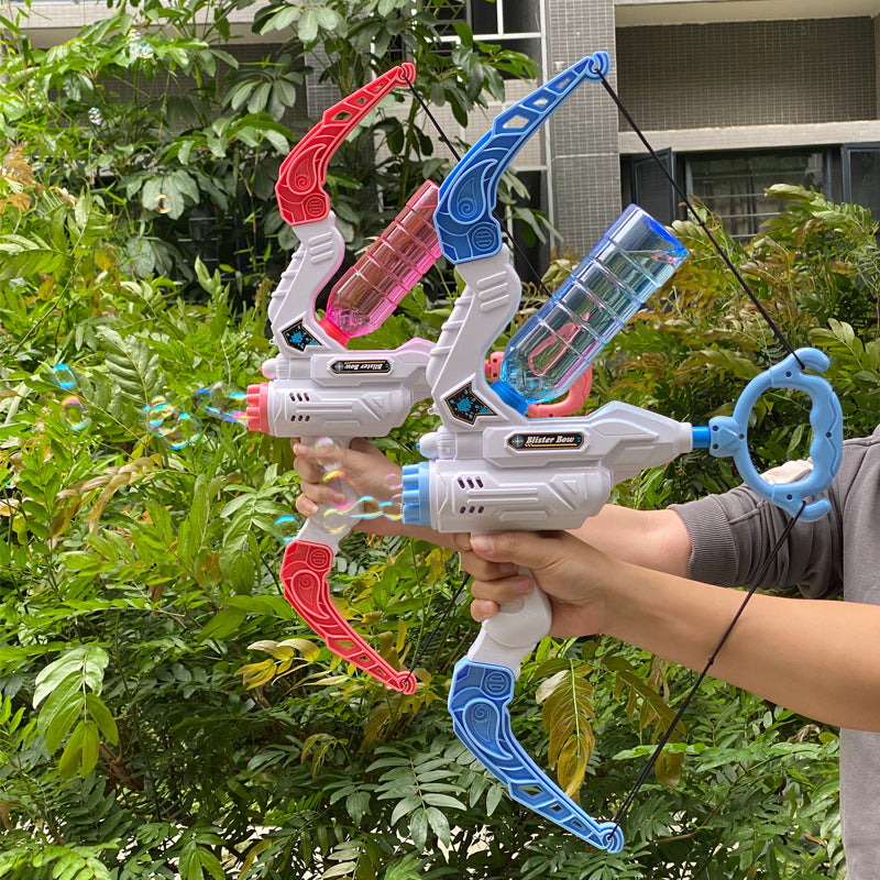 2 In 1 Bubble Gun Electric Bow And Arrow Automatic Bubble Blower Gifts Holidays dealsniper-net