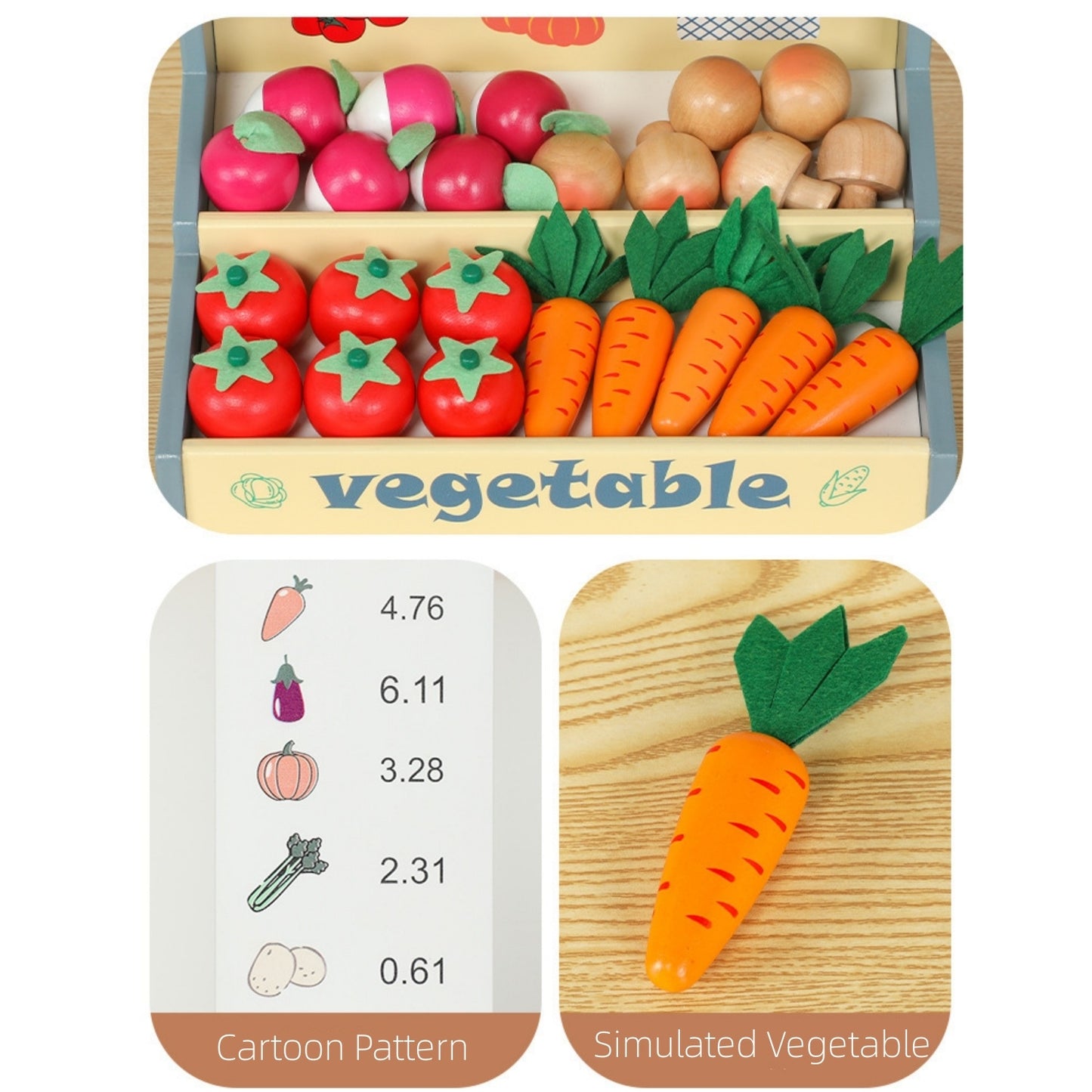 Vegetables Store Preschool Pretend Playset Toys Baby