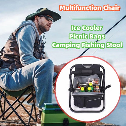 Multifunction Outdoor Folding Chair Ice Cooler Picnic Bags Camping Outdoor dealsniper-net