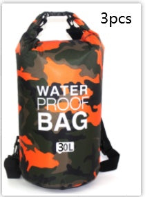 Outdoor Waterproof Bag Camouflage Polyester Double Shoulder Outdoor Gym From House Orange 30L 3PCS