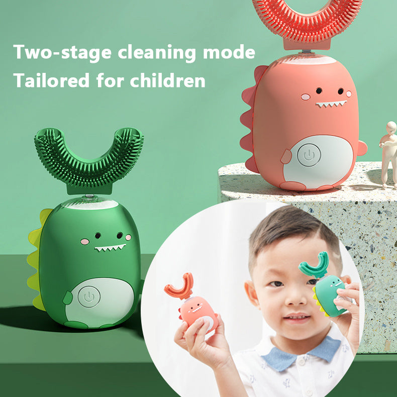 U-Shaped Children's Electric Toothbrush Soft Bristles Kids dealsniper-net