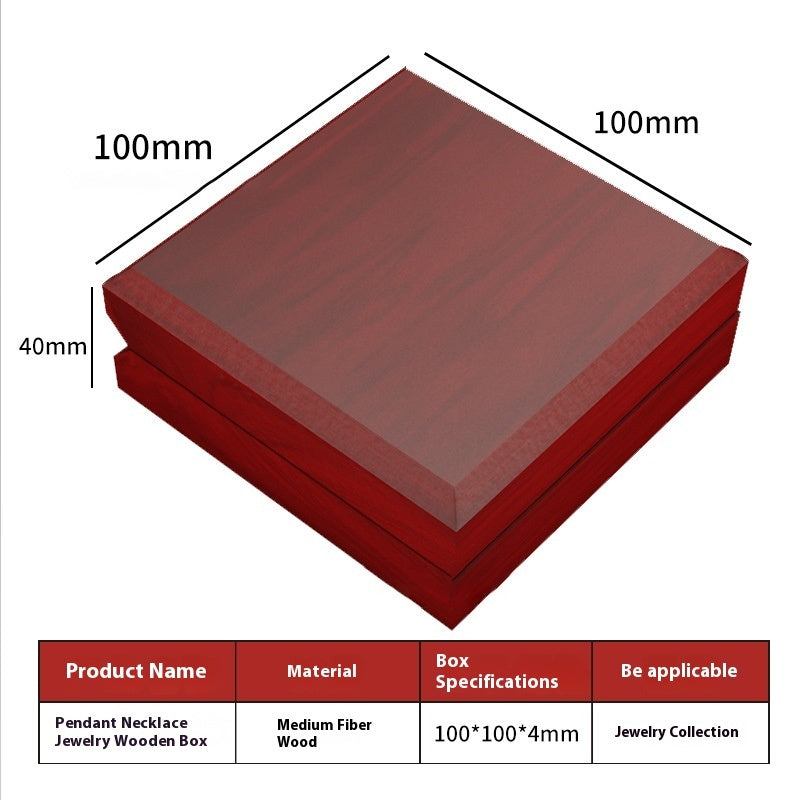 High-end Wooden Box Jewelry LED Light Packaging Jewelry DealSniper.net