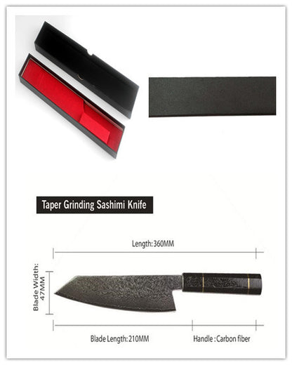 Pattern Kitchen Knife Kitchen dealsniper-net Carbon fiber handle set