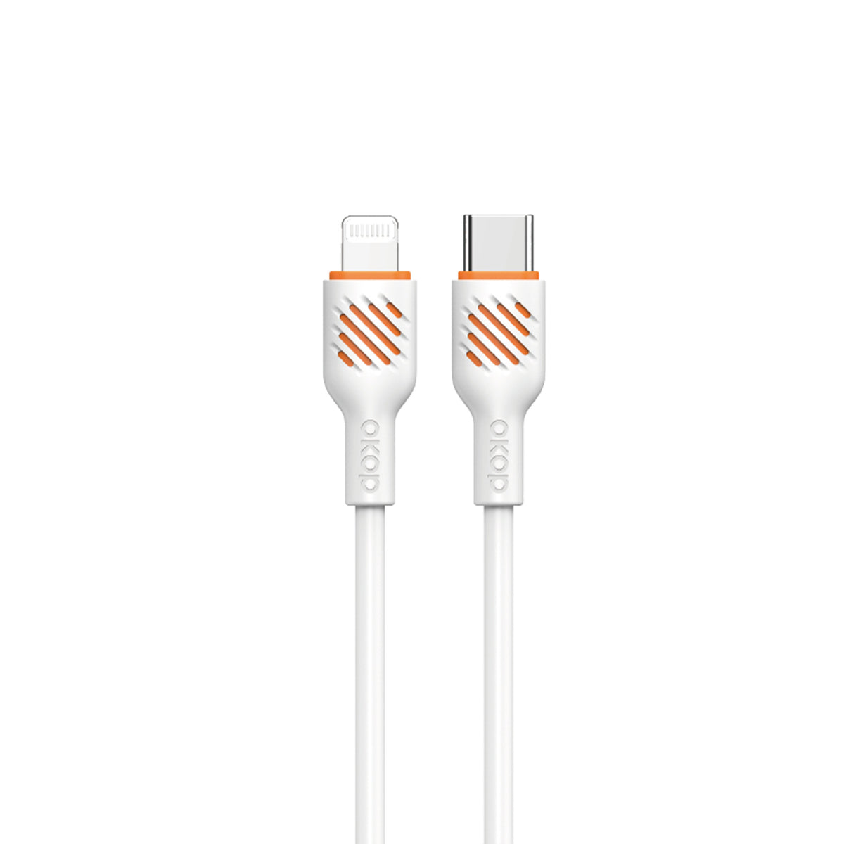 KP-317 Fast-Charging Data Cable 65W Thickened Charging Cable Electronics Gym From House White TypeC to Lightning