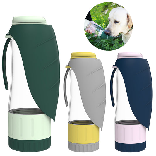 2 In 1 Multifunction Pet Dog Water Bottle Silicone Pets dealsniper-net