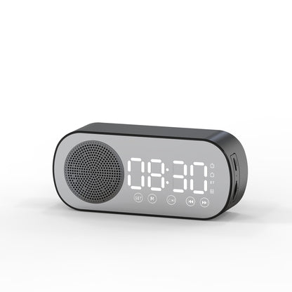 BT Music Alarm Clocks Mirror FM Radio LED Digital Clock 2 Alarm Home Decor dealsniper-net Z7 black USB