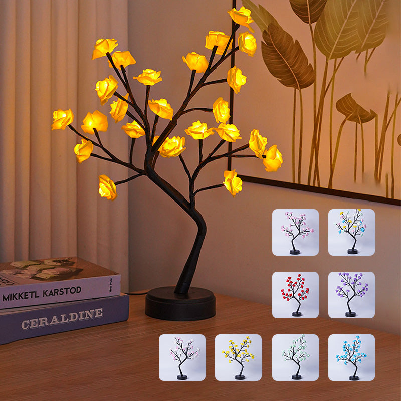 Table Lamp Flower Tree Rose Lamps Fairy Desk Night Lights Home dealsniper-net