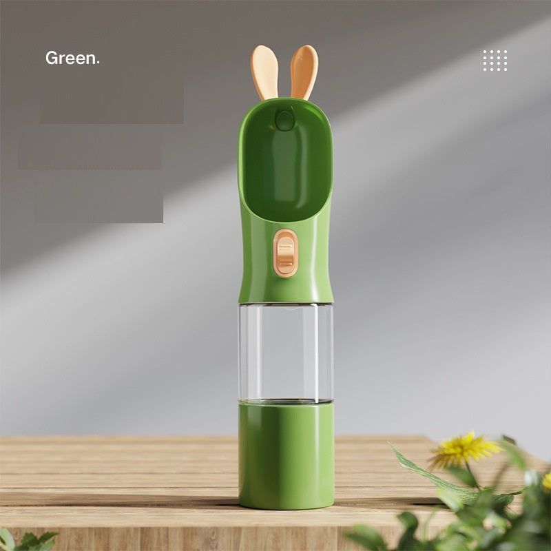 Pets Go Out Portable Feeding And Water Feeding Cup Pets DealSniper.net Green Water and food cup