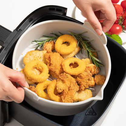New Air Fryer Silicone Baking Tray Kitchen Gym From House