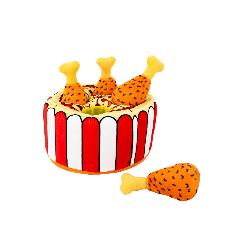 Plush Food Leakage Puzzle Simulation Chicken Leg Pets DealSniper.net Tibetan Chicken Leg Set