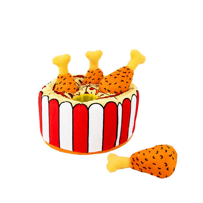 Plush Food Leakage Puzzle Simulation Chicken Leg Pets DealSniper.net Tibetan Chicken Leg Set