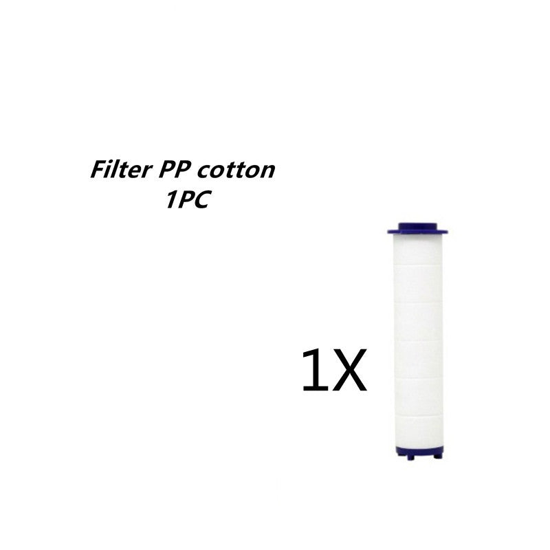 Propeller Driven Shower Head With Stop Button And Cotton Filter
