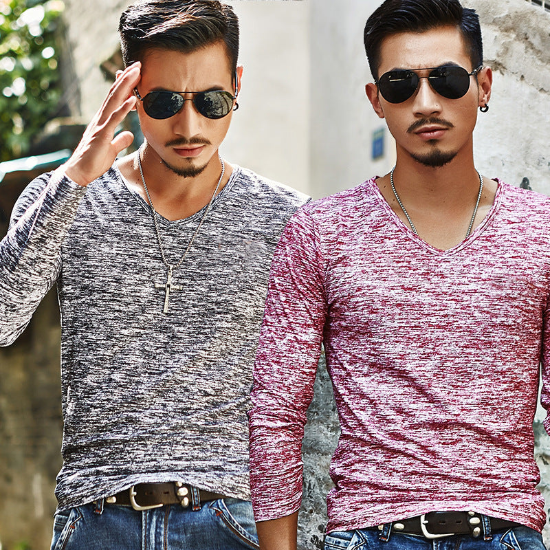 Long Sleeve T-Shirt Men Spring Autumn Fashion Men DealSniper.net