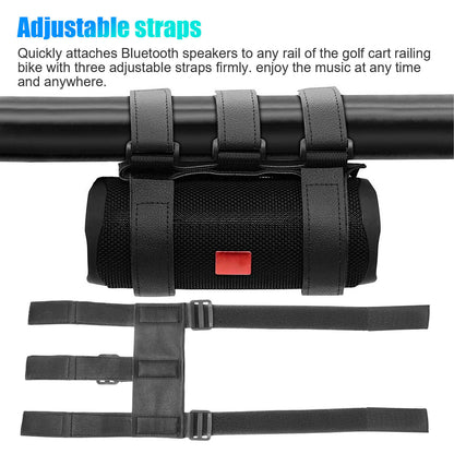 Bluetooth Speaker Mount Bike Adjustable Strap Accessories For Golf Cart Bicycle Outdoor DealSniper.net