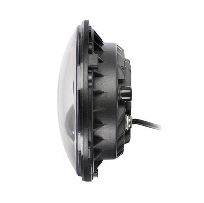 Black Die-cast Aluminium Casing Round LED Headlights