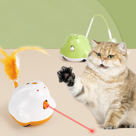 USB Rechargeable Electric Infrared Cat Teaser Pets Gym From House