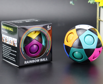 Decompression Soccer Rainbow Ball Magic Cube 12-hole Intellectual Toys Deals DealSniper.net