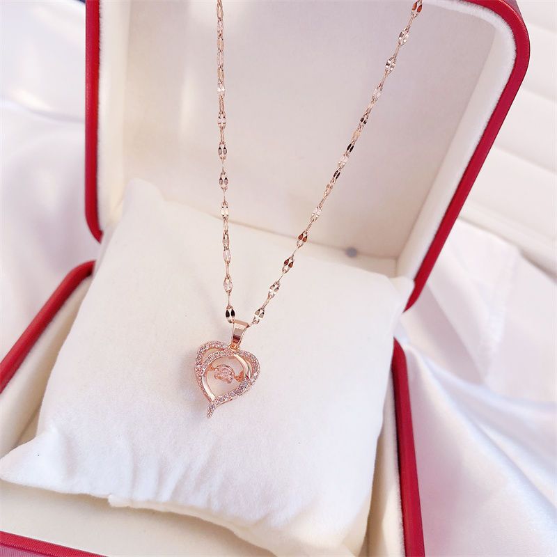 Valentines Day Gift Perfume Bottle Pendant Titanium Steel Necklace Jewelry Gym From House X178