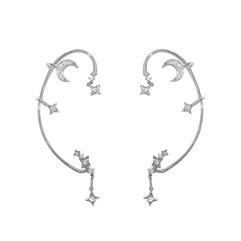 Womens Unique Trendy Dainty Small Earrings Hanging For Women Deals DealSniper.net Silver A pair