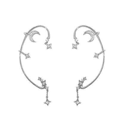 Womens Unique Trendy Dainty Small Earrings Hanging For Women Deals DealSniper.net Silver A pair