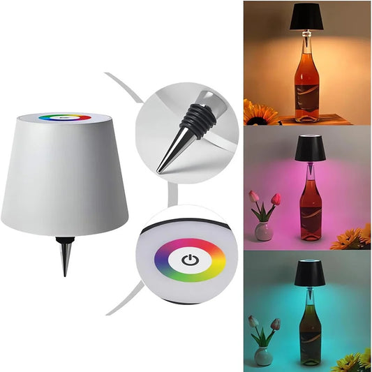 Wireless Desk Lamp LED Creative Wine Bottle Lamp Home Decor dealsniper-net