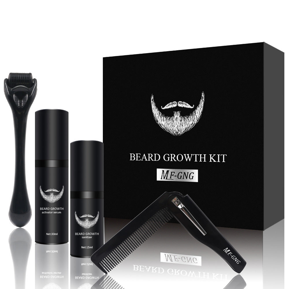 Men's Beard Grooming Kit Beard Roller Cleaning Disinfectant Men dealsniper-net