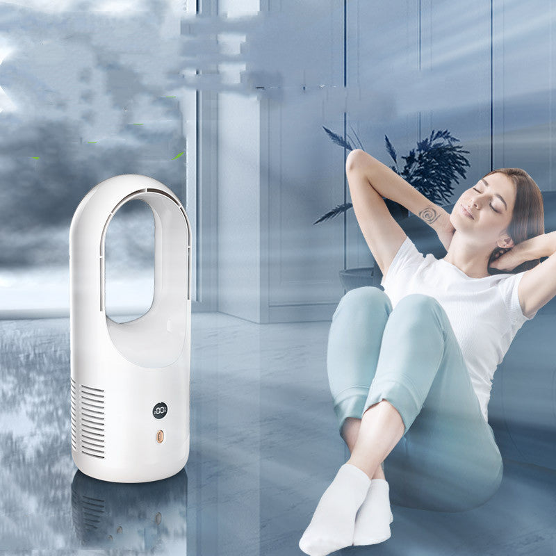 Electric Bladeless Fan Cooler Desktop Portable Usb Rechargable House DealSniper.net