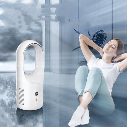 Electric Bladeless Fan Cooler Desktop Portable Usb Rechargable House DealSniper.net