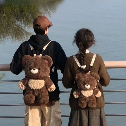 Couple's Bag Love Bear Cute Versatile Plush Bag Shoulder