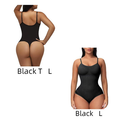 New Seamless Bodysuit With Large Waistband Women Gym From House Black set L