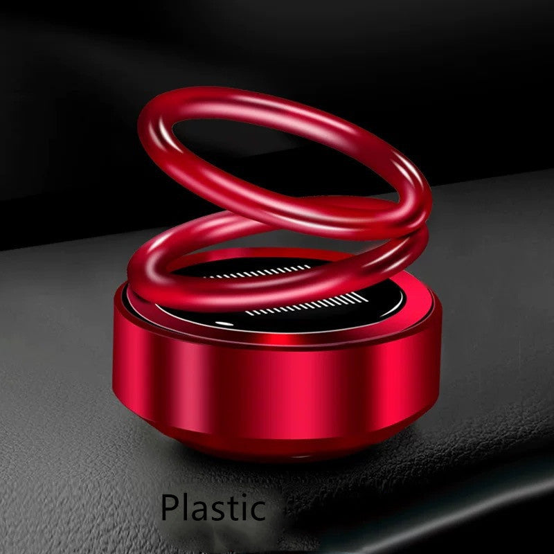 Solar Auto Rotation Car Air Freshener Perfume Seat Vehicle dealsniper-net Red plastic