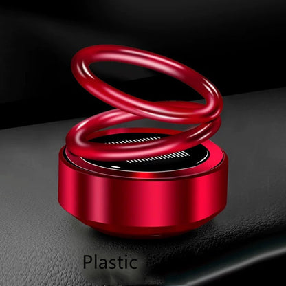 Solar Auto Rotation Car Air Freshener Perfume Seat Vehicle dealsniper-net Red plastic