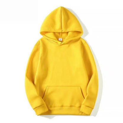 Autumn Casual Unisex Hoodie Trendy Loose Sports Sweatshirt Men Gym From House Yellow 2XL