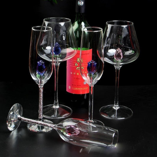 Rose Champagne Glass Simple Fashion Glass Kitchen DealSniper.net