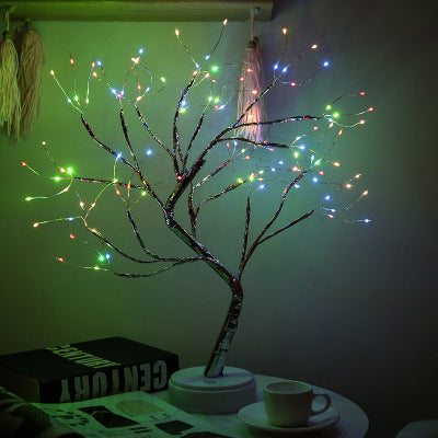 LED Tree Lights Decorate Bedroom Decorative For Birthday Gifts Home Decor dealsniper-net Colored light 108Lamp