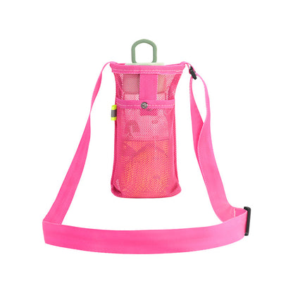 Water Bottle Holder Water Bottle Carrier With Adjustable Shoulder Strap Sports Gym From House Rose Red