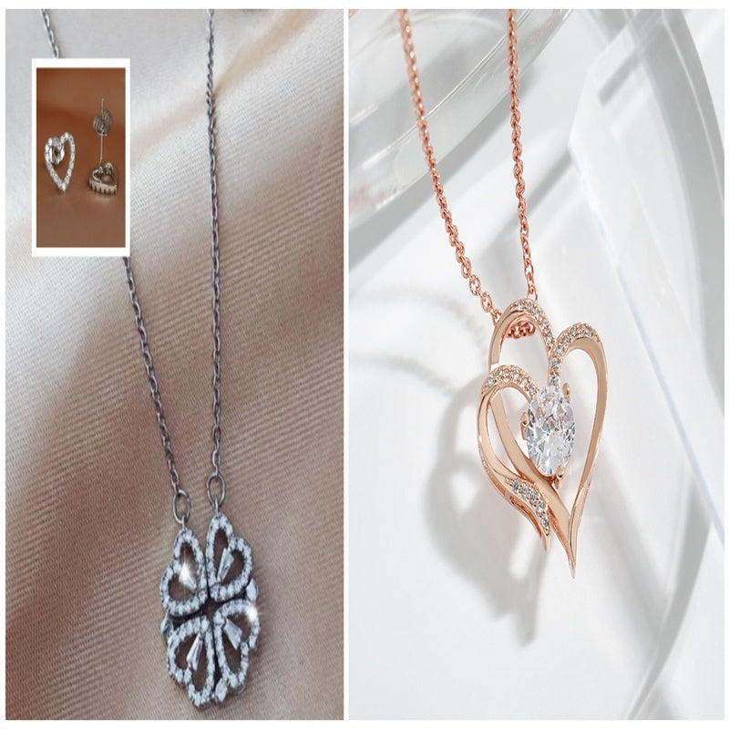 Explosive Style Detachable Deformed Four-leaf Clover Necklace