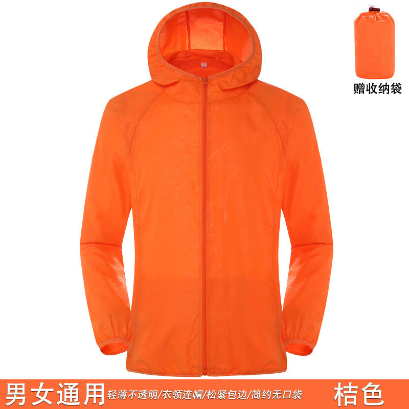 New Sun Protection Clothing Couple Outdoor Skin Clothing Men DealSniper.net Orange 4XL