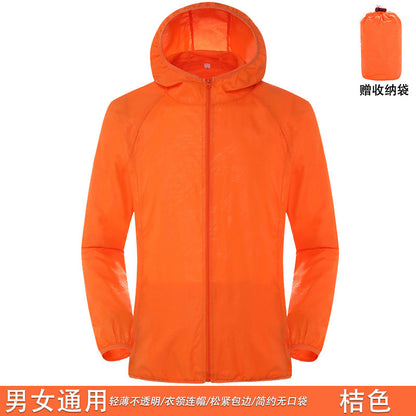 New Sun Protection Clothing Couple Outdoor Skin Clothing Men DealSniper.net Orange 4XL