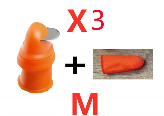 Silicone Thumb Knife Finger Protector Gears Cutting Garden DealSniper.net Angle M 3PCS