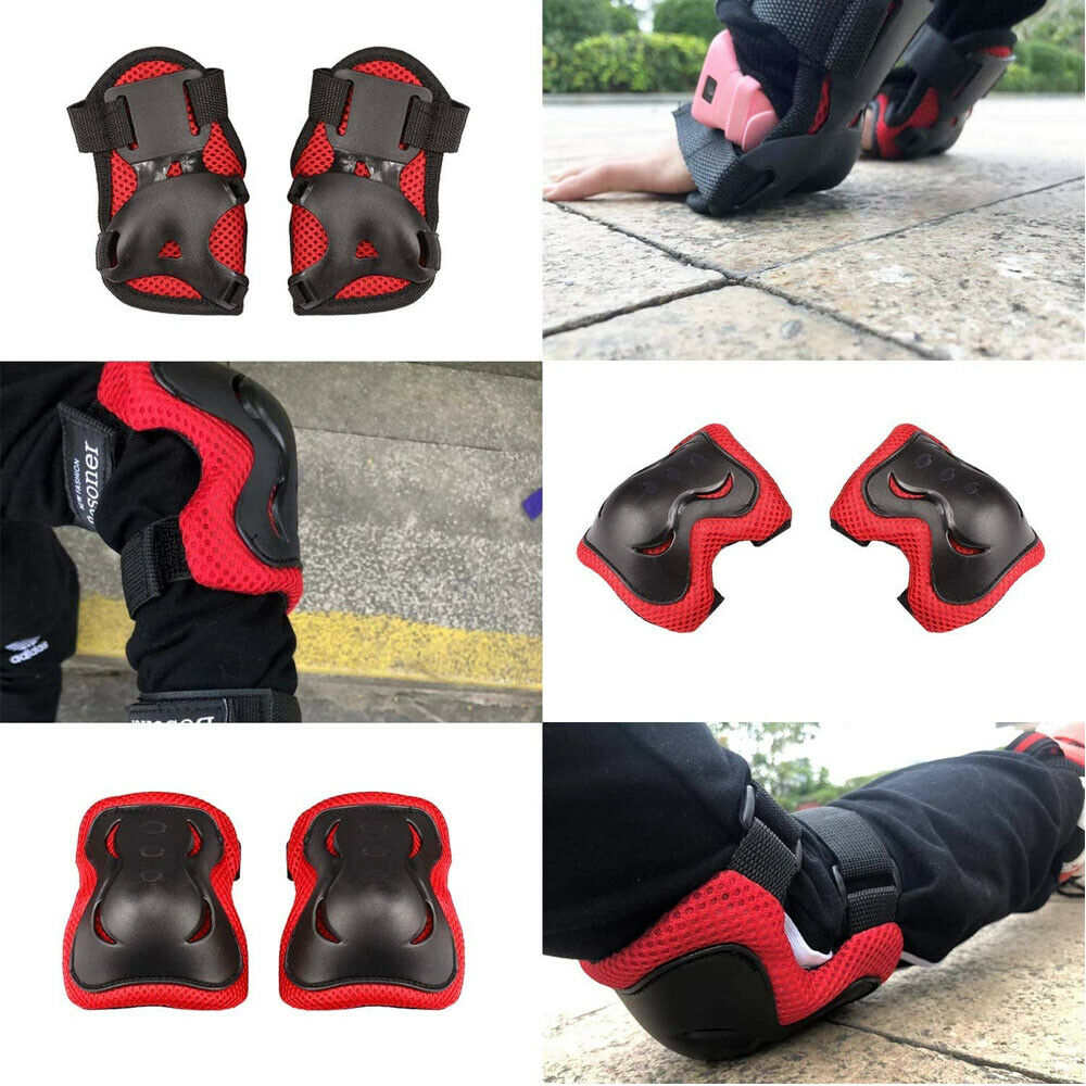 Knee Elbow Pads Guards Protective Gear Set for Kids Children Roller Cycling Bike Outdoor DealSniper.net