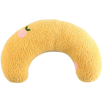 Little Pillow For Cats Fashion Neck Protector Deep Sleep Puppy U-Shaped Pillow Pets Pillow Kitten Headrest Dog Sleeping Pillow Pet Products Pets dealsniper-net Yellow 1PCS