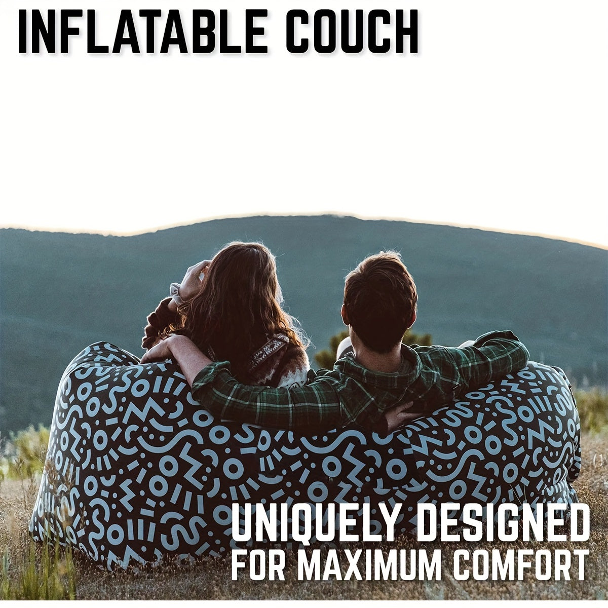 Portable Inflatable Sofa Camping Sleeping Pad Mattress Outdoor dealsniper-net