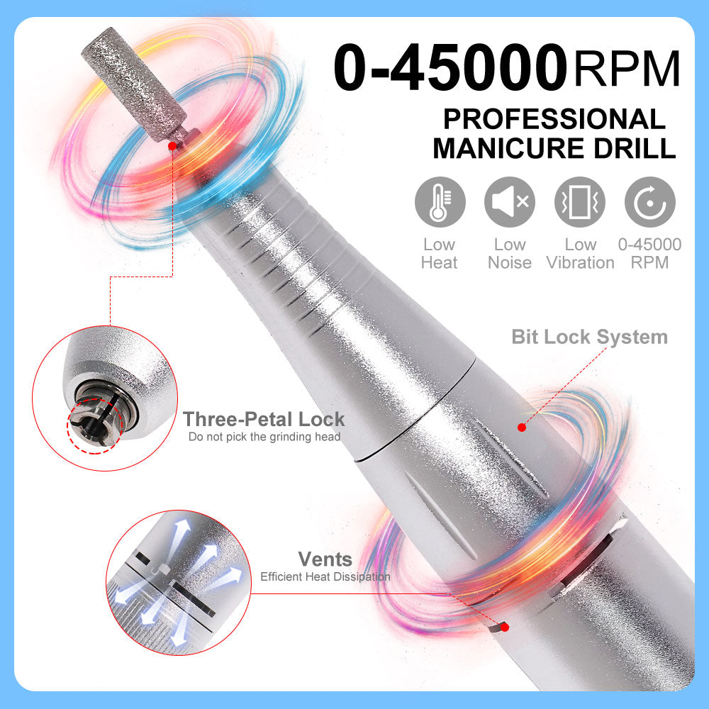 Rechargeable Electric Nail File Professional Efile Nail Drill Kit Beauty dealsniper-net