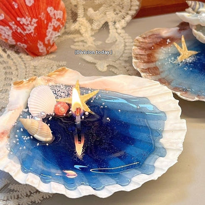 Shell Aromatherapy Candle Romantic Mood DIY Home Decoration Home Decor DealSniper.net Starfish Style