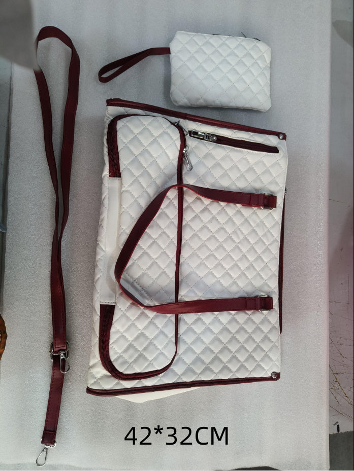 Fashionable Lunch Tote Bag Women's Thermal Insulation Lunch Box Women DealSniper.net White 36X16X30cm