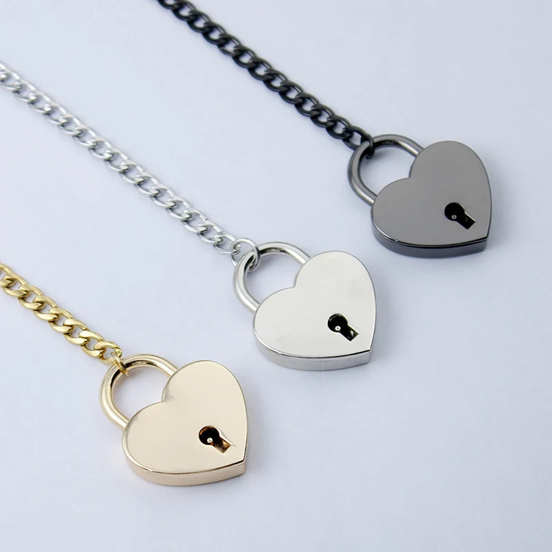 Fashion Jewelry New Slip Chain Necklace Heart O-Ring Jewelry dealsniper-net