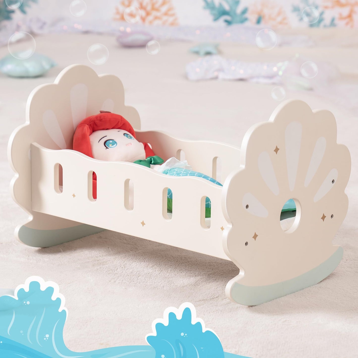 Baby Doll Crib Baby Doll Bed Doll Rocking Cradle