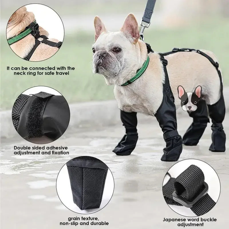 Waterproof Dog Shoes Adjustable Dog Boots Pet Pets dealsniper-net