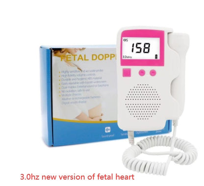 Fetal Heart Rate Monitor Home Pregnancy Detector Health dealsniper-net Pink 3.0hz fetal favorite